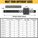 Pocket Door Slide, Pocket Cabinet Door Hardware, 12 inch 2PCS Pivot Door Slide Hardware Kit for Inset Door, Cabinet Door