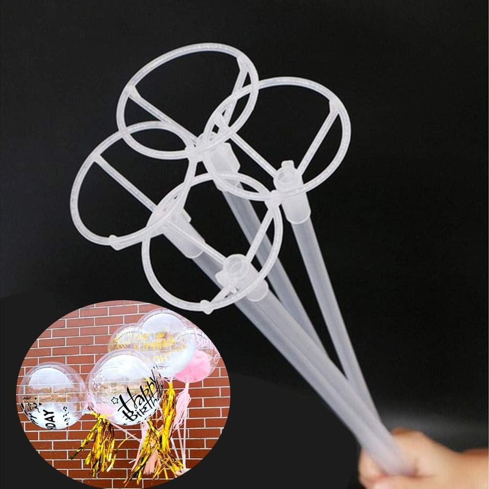 Big Balloon Holder, 27" Stand with 20 Pcs - Foil, Latex, Mylar Balloons (36" to 10" L) - Bobo Balloons Compatible