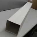 Thyle 1 Pcs 6 x 6 x 48 Inches Post Sleeve Vinyl Post Wrap Cover White Column Wraps for Porch Weatherproof Outdoor for Lasting Durability Easy Installation on Patio Decks Porches Mailbox