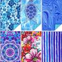 TwoYek 6 Pack Microfiber Thin Beach Towel Lightweight 71x32 Oversized Extra Large Sand Free Towels Quick Dry for Travel Pool Yoga Gym Sports Beach Accessories Vacation Essential Gift