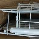 Metal Basketball Rolling Cart Sports Equipment Storage Wheel Basket White Athletic Portable Lockable Cage Raised Handle Gym Home Garage School Court Field Football Soccer Ball Volleyball Bat