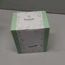 Bosmarlin Ceramic Travel Coffee Mug with Handle and Lid, 18 oz, Portable Coffee Cup for Car Cup Holder, Microwave and Dishwasher Safe, Reactive Glaze (Light Blue)