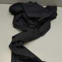 OQQ Yoga Pants Women High Waist Stretch Casual Soft Straight Leg Bottoms (Large, Black)