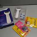 Amop Pedicure Value Kit, Spa Pampering Pack, Self-Care & Relaxation Gift, contains Pedi Perfect Electric Callus Remover Foot File, 2 Macadamia Oil PediMask Foot Masks, 2 Roller Heads 4 pieces