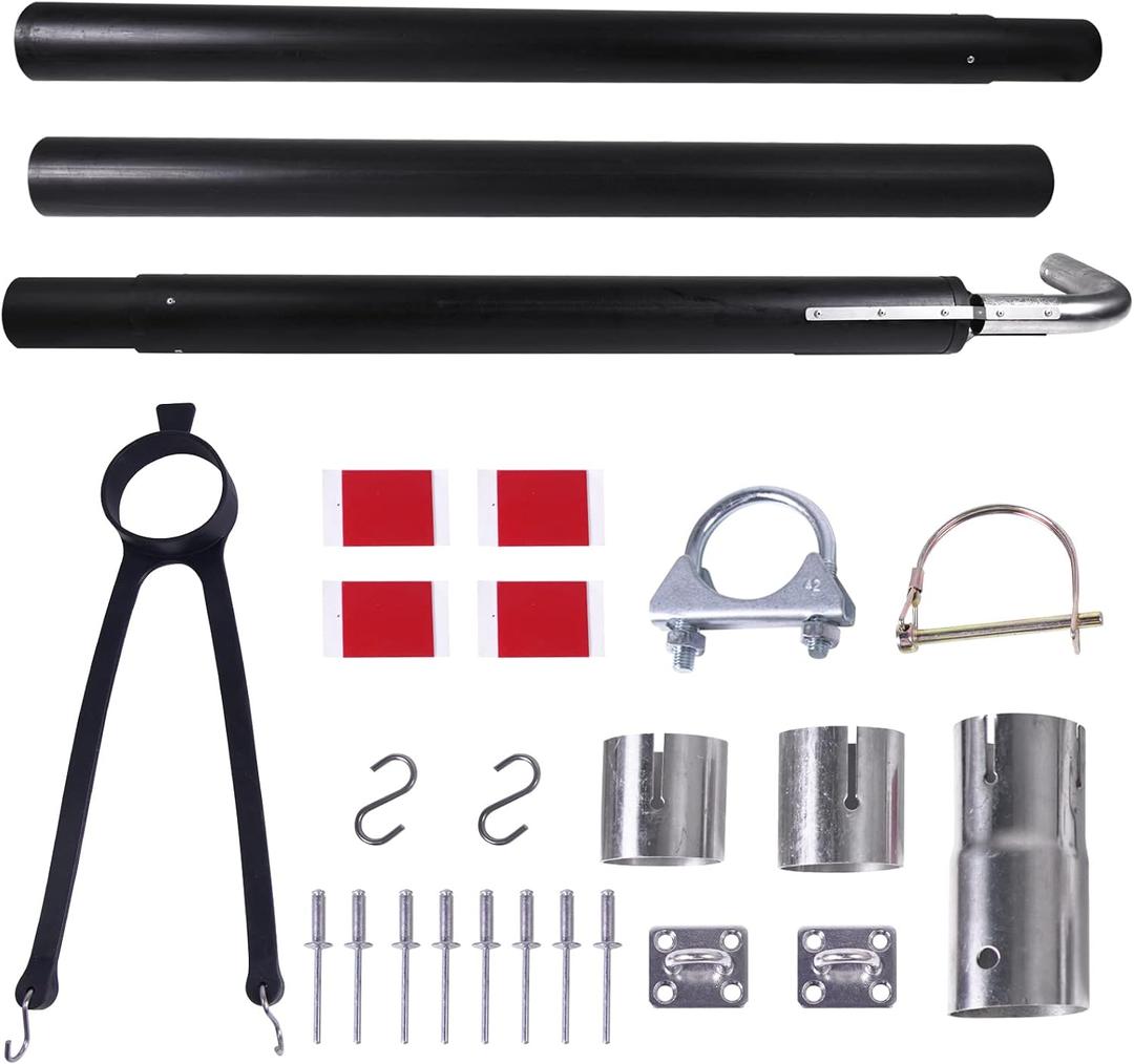 RV Generator Exhaust Venting System Part 44461 Compatible with Most RV Exhaust Systems, Generator Ventilation Extension Kit, Silencer Muffler Kit