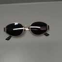 livho 2025 Trendy Oval Sunglasses - Stylish Polarized Shades for Everyday - Retro Metal Frames