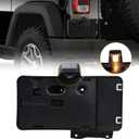 JeCar Fit for JK License Plate Holder Frame with Light Rear License Plate Mounting Bracket Compatible with 2007-2017 Jeep Wrangler JK JKU Sahara Rubicon X Sport & Unlimited