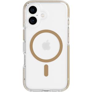 Tech21 EvoCrystal for iPhone 16 - Compatible with MagSafe - Impact Protection Case 15x Military Standard Tested - in Gold