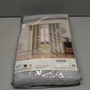 Faux Linen 100% Blackout Curtains for Bedroom, Blackout Curtains 72 Inches Long, White Lined Room Darkening Curtains, Curtain Grommets Drapes, Thermal Curtains (2 Panels, Light Grey)