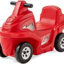 Step2 Rapid Ride & Hide Foot-to-Floor Toddler Ride-On Car, Coaster Compatible Riding Toy for Kids, Handlebar & Footrests, Indoor or Outdoor Play, 2+ Years Old, Red
