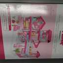 Toylink Pink Doll House for Girls, 3-Story Villa Playset with Light, 3 Dolls, Pool & Slide, Dollhouse Furniture and Accessories, Pretend Play Toddler Toys Birthday Gifts for Kids 3 4 5 6 7 8, 1:12