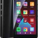 Android 14 MP3 Player with Spotify, Play Store, Amazon Music, Audible, Libby, 96GB PECSU 4" Touch Screen MP4 Music Player for Kids with Parental Control, Eye-Care Mode (2000mAh/ Space Black)