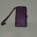 Defencase Compatible with Samsung Galaxy S22 Plus Case Wallet with RFID Blocking Card Holder for Women, PU Leather Magnetic Snap Flip Zipper Strap Phone Case Fit for Galaxy S22 Plus 5G 6.6", Purple