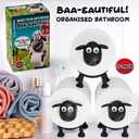 3 x Black Sheep Toilet Paper Holder, Free-Standing Toilet Paper Roll Organizer, Funny Farmhouse Bathroom Decor, Novelty Sheep Bathroom Accessory 3 Pack Gift Box