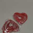 Jingmore 2 Sets Plastic Heart Cookie Cutters Valentine Heart Pancake Mold for Baking Cakes, Biscuits, and Sandwiches(Red)