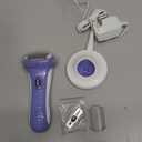 Remington Smooth & Silky Electric Shaver for Women, 4-Blade Smooth Glide Foil Shaver and Bikini Trimmer with Almond Oil Strip, Shave Wet or Dry (Purple)