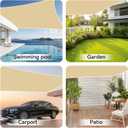 90% Sun Shade Cloth, 10X30Ft Pergola Shade Cover, Reinforced Grommets, UV Protected Shade Fabric Privacy Screen Canopy Ideal for Pergola, Patio, Garden, Porch, Deck & Backyard Retreats