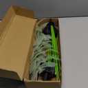 2Pack Solar Bat Garden Lights for Halloween Decorations outdoor,12LED 3D Scary Light up Flying Bats Outside Decor, Solar Bats Path Lights for Home Garden Porch Yard Lawn Halloween Party Gifts Decor