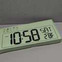 CYMHCHL Large Digital Wall Clock 17.2" Bluetooth Auto Time Sync Led Digital Clock Large Display 11 RGB Colors Auto-Dimming/DST Big Timer with Remote Control for Living Room Classroom Decor Garage Gym