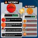 Silent Basketball Size 7 and Size 3 - Non-derforming Package, New Upgraded Weight 600g Grooved Airless Indoor Basketball, Silent Training Ball High Bounce for Quiet Dribbling and Indoor Training