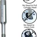DPTOOL 10mm Back Tap Spark Plug Thread Repair Tool M10x1.0 Thread Chase Tap for Repairing Threads and Preventing Metal Shavings from Entering The Cylinder