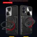 Compatible with Motorola Moto G24 Case,with Slide Camera Lens Cover Compatible with Motorola Moto G04 XT2421-2 / Moto G24 XT2423-1 Case Silver