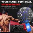 Punching Music Boxing Machine for Adults - Wall Music Punching Machine Adult w/Bluetooth, 9 Speed Level, Light up Boxing Target, Gloves - Music Boxing Machine Workout Pad for Home