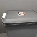 IRIS USA Dog Food Container & Slow Feeder Bowl, Up to 30 lbs, Black, 30 lbs - 1 Pack