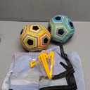 JHHJIFY Soccer Ball Game Mat Set, Soccer Ball Indoor Target Toss Party Game, Sports Toys and Gift for Kids Boys Girls for 3 4 5 6 7 8 Year Old Boy Toys Birthday