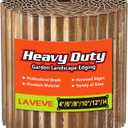 LAVEVE Corrugated Metal Garden Edging 6" x 40ft, Landscape Edging Border for Lawn, Flower Bed, Garden Fence, Paver Edging (Real Rusted) (Rusty)