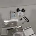 2 Pack Mortise Lock Set for Interior Door, Antique Door Knobs with Lock and Skeleton Key, Old Door Knob Replacement Fits 1-3/8 in 1-3/4 in, Matte Black Finish