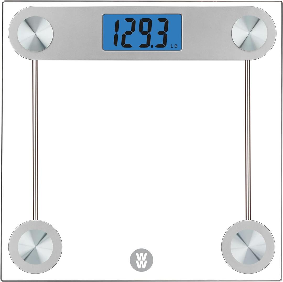 Weight Watchers Scales by Conair Scale for Body Weight, Digital Bathroom Scale in Clear