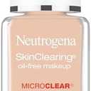 Neutrogena SkinClearing Oil-Free Acne and Blemish Fighting Liquid Foundation with.5% Salicylic Acid Acne Medicine, Shine Controlling Makeup for Acne Prone Skin, 30 Buff, 1 fl. oz