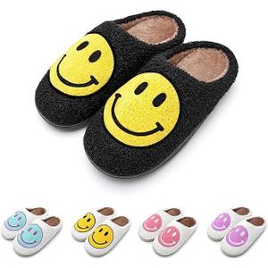 MAIITRIP Men's Cozy Memory Foam House Slippers Non Slip (Size:7-17), Black Yellow, 12-13