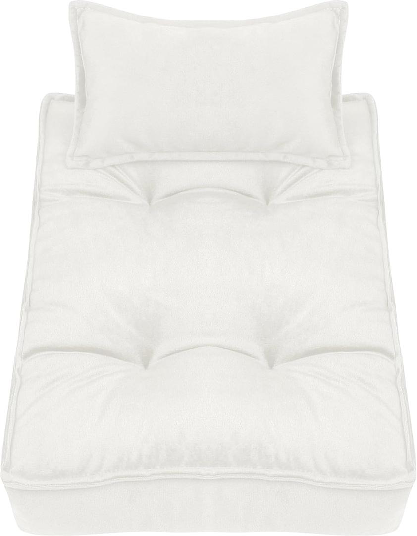 M&G House Newborn Photography Props Mattress Pillow Photography Baby Photoshoot Props Bed Mattress Bed Mat Medium (White)