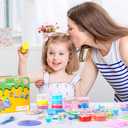 108 Pcs Slime Kit for Girls Boys, DIY Slime Making Supplies Include 20 Crystal Mud, 4 Clay, 48 Glitter Powder, Unicorn Charms, Birthday Party Favors Gift Toys for Kids 3-12