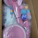 KB Montessori Baby Walker - Interactive Push Toy for Toddlers Learning to Walk with Soft Music & Lights, Adjustable Speed & Non-Slip Wheels, Educational Activity Center (Orange)