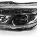 Driver Side Halogen Headlight w/DRL Compatible with 2016-2020 Pilot EX/EX-L/Touring 2017-2020 Ridgeline Headlamp 33150TG7A12 HO2502167 (Left)