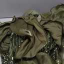 BluePlum Elegant Floor Length Dresses Women Formal V Neck Sequin Evening Gowns Event Gala Mermaid Mesh Prom Ball Dress Luxury Small