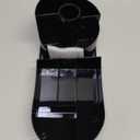 Makeup Organizer Countertop Rotating Makeup Organizer for Vanity Large Capacity Cosmetic Display Case with Makeup Brush Holder Cosmetic Organizer Countertop Black