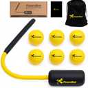 Baseball & Softball Rope Swing Trainer - Innovative High-Density Foam Bat Design for Real Swing Feel & Better Feedback, Batting Training Tool, Hitting Aid for Youth & Beginners
