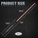 2-Piece Canadian Maple Pool Cue Stick with Portable Hard Case -12.5mm Leather Tip, 58" Billiard Sticks 19 oz/ 20 oz - Precision Crafted for Straight Shots and Balanced Performance