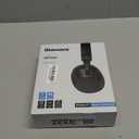 Glamore 2025 Over Ear Active Noise Cancelling Bluetooth Headphones Wireless, with 60H Playtime, Hi-Res Audio, Transparency Mode, Foldable Design Built-in Mic for Travel/Office/Phone/PC - Black