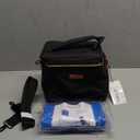 Mancro Breastmilk Cooler Bag with Ice Pack, Fits 6 Baby Bottles Up to 9 Ounce Insulated Baby Bottle Bag, Breast Milk Cooler on The go with Strap, Bottle Storage Bag for Nursing Mom Daycare, Black