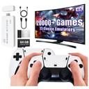 Wireless Retro Game Console Plug & Play Game Stick with 20000+ Video Games, 4K HDMI Output & Dual 2.4G Wireless Controllers,Ideal for Gamers of All Age