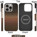 Real Aramid Fiber Case for iPhone 16 Pro Max [6.9 inch] Compatible with MagSafe,600D Aramid Weave,Thin & Light Cover with a Caseless Feel,Carbon Fiber Textures Design Kevlar Protection (Sunset-SW)