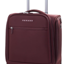 Verage Underseat Carry On Luggage with Wheels, 14.5-Inch Spinner Small Suitcase, Softside Lightweight Travel Bag for Men and Women, Airplane Carry On Bag, Burgundy Red