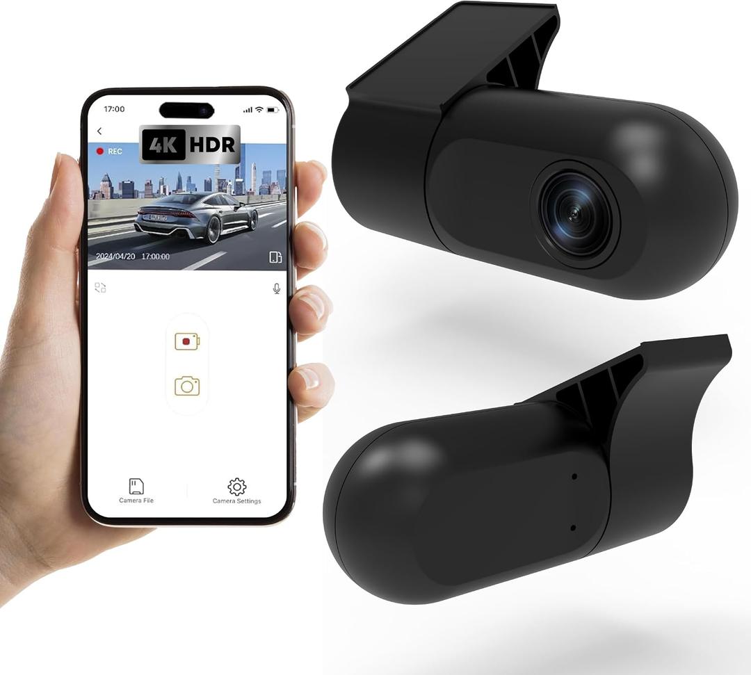 1080p Dash Cam Front and Rear, Night Vision, Loop Recording, WDR, Dash Camera for Cars