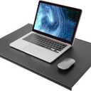 AKOZLIN 27.55x 18.9" Soft PU Leather Surface Office Desk Mouse Mat Anti-Push Pad with Full Grip Fixation Lip Table Blotter Edge-Locked Protector