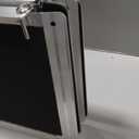 VNN Portable Wheelchair Ramp 7FT, Seamless Non-Slip Aluminum Ramps for Wheelchairs for Home, Handicap Wheelchair Ramps for Home Steps, Aluminum Loading Dock Plates, Doorways, Black (Usable height 7-21 inch)